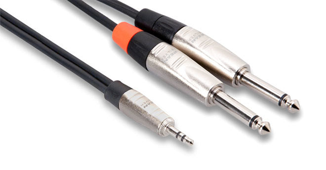 3.5mm TRS - (2) 1/4" TS Cable