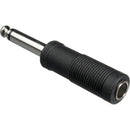 Monaural Male 1/4" to Stereo Female 1/4" Adapter