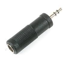 Male Stereo 3.5mm Mini to Female Stereo 1/4" Adapter
