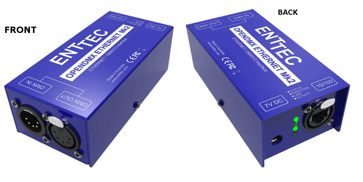 Rent Now - Enttec ODE Mk2 1-Port Open DMX Ethernet Gateway 