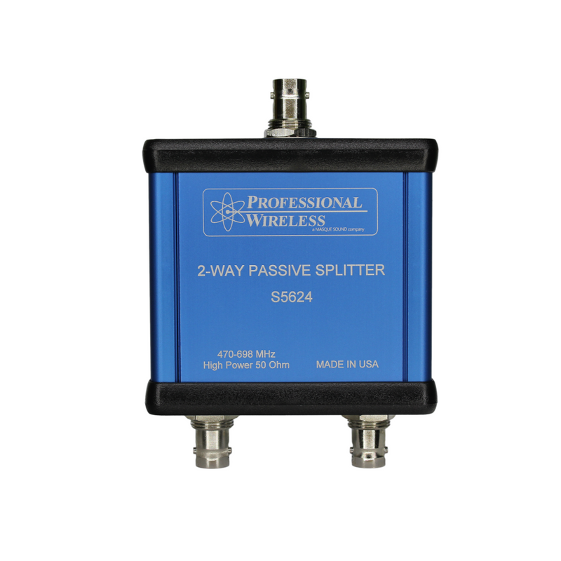 Professional Wireless Systems 2-Way Passive Splitter RF Signal Splitter/Combiner