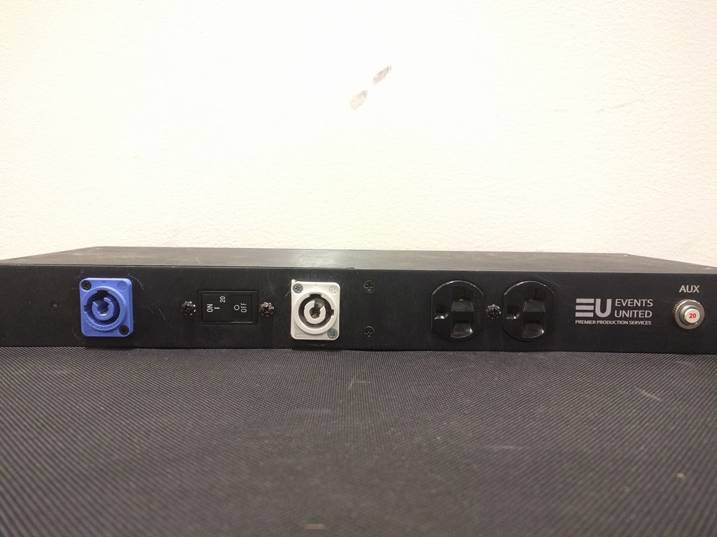 Rent Now - Rack Powercon I/O Panel – Events United Rentals