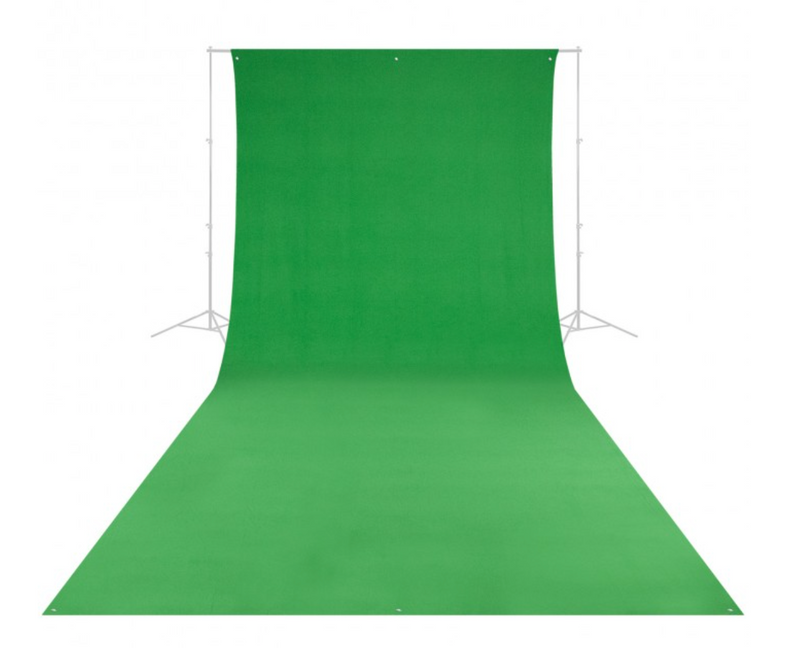 Westcott 9' x 20' Wrinkle-Resistant Polyester Background - Chroma Key Green