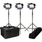 ikan IFB576 Featherweight Bi-Color 3-Point LED Light Kit with Softboxes
